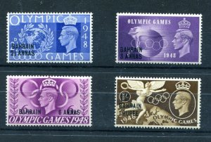 KGVI KINGDOM OF BAHRAIN OLYMPIC GAMES 1948 SCOTT 64-67 SG 63-66 PERFECT MNH