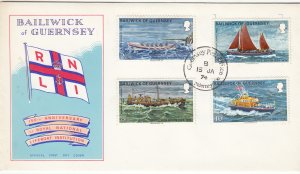 Guernsey RNLI 1974  FDC pmk Alderney