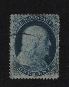 21 VF used neat light cancel with nice color cv $ 1400 ! see pic !