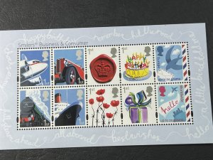 GREAT BRITAIN # 2744--MINT/NEVER HINGED-SHEET OF TEN--SMILERS--2010