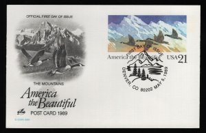 #UX131 21c America the Beautiful, Art Craft H/C FDC **ANY 5=FREE SHIPPING**