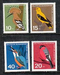 Germany Birds B388-B391 MNH VF