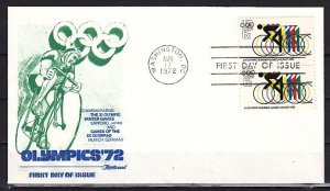 United States. Scott cat. 1460. Olympic Cycling issue.. First Day Cover. ^