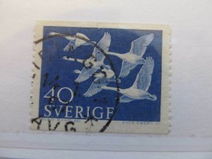 1956 Schweden Sweden Sweden 40o perf 121⁄2 fine green used A13P17F164-