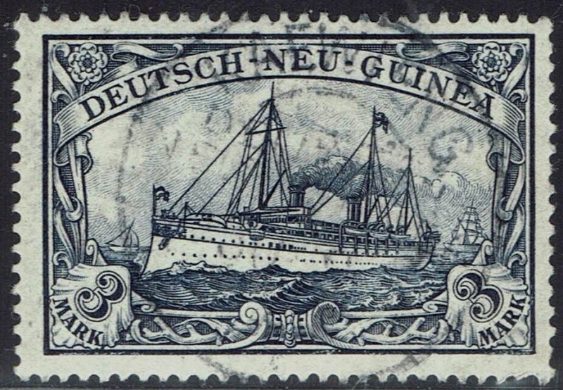 GERMAN NEW GUINEA 1901 YACHT 3MK USED 