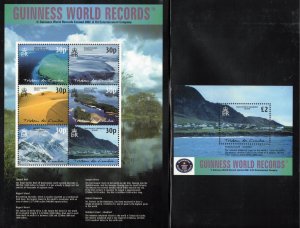 TRISTAN DA CUNHA 2003 Geographical Records; Scott 724-25, SG 763a, 769; MNH