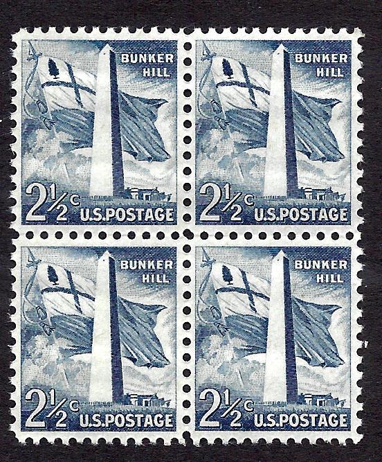 1034 Mint,OG,NH... Block of 4... SCV $1.00