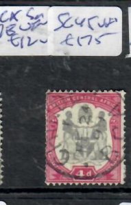 BRITISH CENTRAL AFRICA 4D  SG  45    VFU     P0314B H