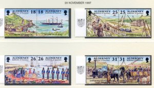 Alderney 1997 Garrison Island Set SGA102/A109 Unmounted Mint