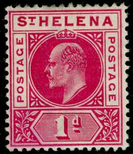 ST. HELENA SG54, 1d carmine, M MINT. Cat £18.