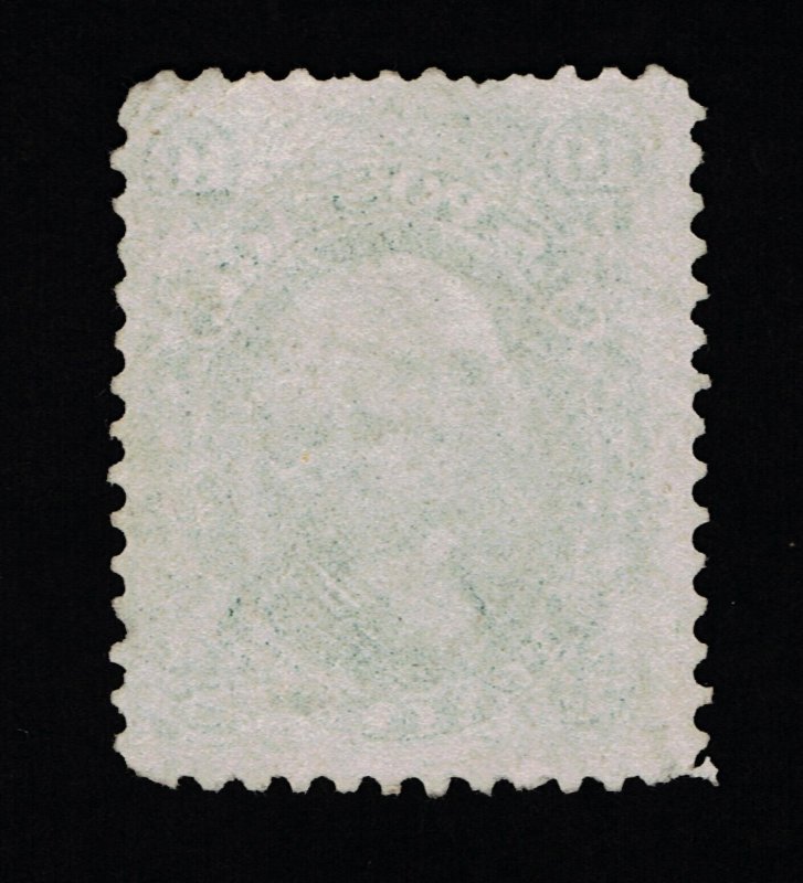 AFFORDABLE GENUINE SCOTT 68 POSTALLY USED 1861 GREEN NBNC 4-RING CANCEL APS CERT