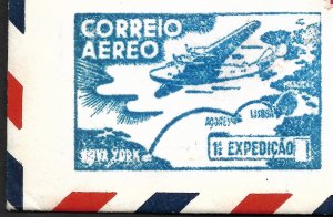 Doyle's_Stamps: Attractive First Flight Cover Portugal to USA