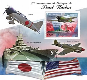 C A R - 2021 - Pearl Harbor - Perf Souv Sheet - Mint Never Hinged