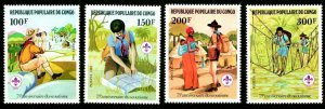 ES-591 CONGO PEOPLES REP. 1982 SCOUTING SC 631-4 SG 860-4 MNH