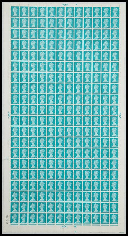 Pre-Decimal machin Full Set of 17 in Sheets UNMOUNTED MINT/MNH