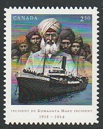 2014 Canada Sc 2732i - MNH VF - 1 single - Komagata Maru - Sikhs