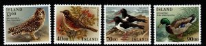 ICELAND SG697/700 1987 BIRDS MNH