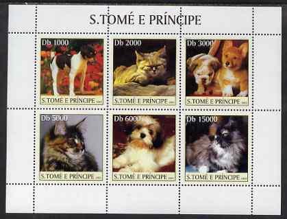 St Thomas & Prince Islands 2003 Cats & Dogs (3 or...