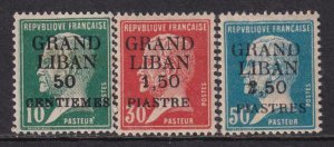 Lebanon 1924 SC 15-17 MNH Set 