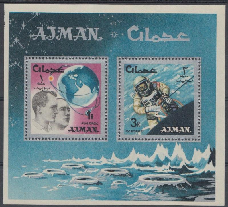 XG-D835 SPACE - Ajman, 1966 Exploration, Man Flights MNH Sheet