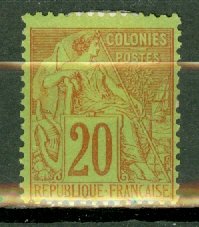 B: French Colonies 52 mint CV $52.50