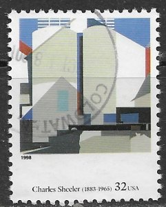 US ~ Scott # 3236r ~ Used  ~ Charles Sheeler