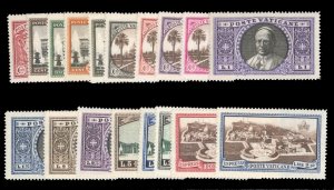 Vatican City #19-34, E3-4 Cat$620, 1933 5c-20L, complete set with Special Del...