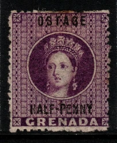 GRENADA SG21c 1881 ½d DEEP MAUVE OSTAGE VARIETY MTD MINT 