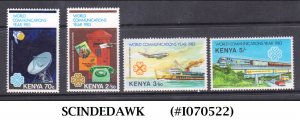 KENYA - 1983 WORLD COMMUNICATION YEAR - 4V - MINT NH