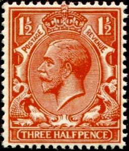 Sg365 SPEC N18(16), 1½d bright orange-brown, VLH MINT. Cat £60.