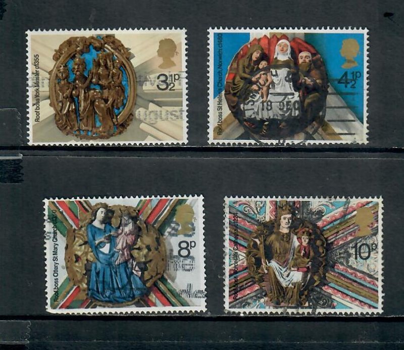 G.B. 1974 COMMEMORATIVE SET, XMAS USED H 250221