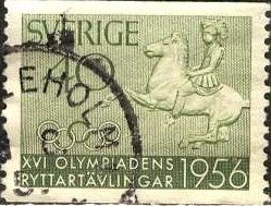 Sweden; 1956: Sc. # 489: Used Single Stamp