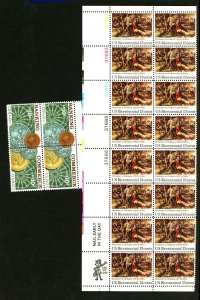 U.S. #MINT PL# PANES, MIXED CONDITION 