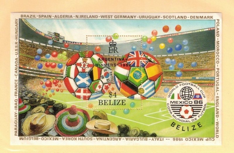 Belize Sc 832 MNH S/S - Sport - World Cup, Soccer