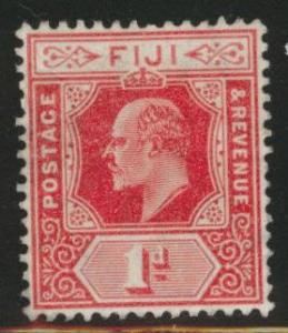 FIJI Scott 72 MH* KEVII carmine stamp wmk 3 CV $16.50