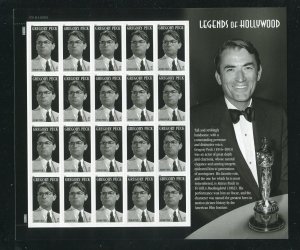 4526 Gregory Peck Sheet of 20 Forever Stamps MNH 