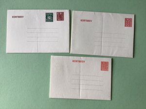 Norway 1960  Kortbrev postal letter unused 3  item Ref A1971
