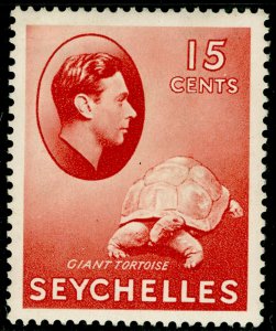 SEYCHELLES SG139ab, 15c brown-red, M MINT. Cat £10. ORDINARY 