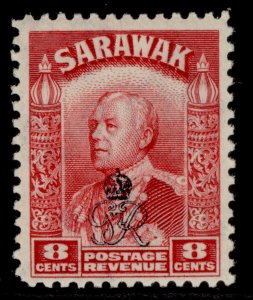 SARAWAK GVI SG155, 8c carmine, M MINT.