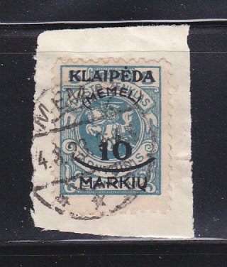 Memel N1 On Piece U Lithuanian Occupation