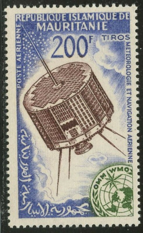 MAURITANIA Sc#C25 1963 Space Research Tiros Satellite Complete Mint OG NH