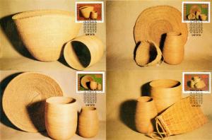 Transkei - 1989 Basketry Maxi Card Set SG 233-236