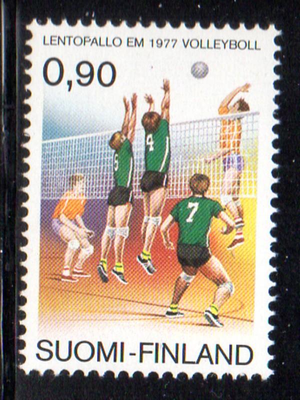 Finland Sc 602 1977 Volleyball stamp NH