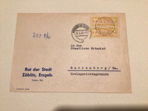 German Democratic Republic 1960 official courier stamps postal cover Ref 66607