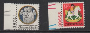 Scott# 1768-1769   unused MNH  singles  with plate numbers