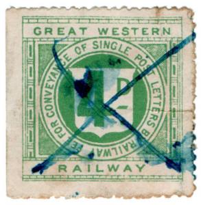 (I.B) Great Western Railway : Letter Stamp 4d