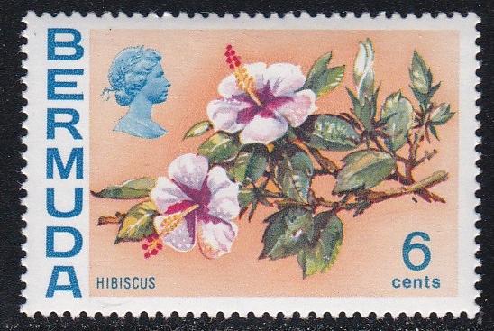 Bermuda # 262, Flowers - Hibiscus, NH, 1/3 Cat.