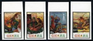 GHANA CHRISTMAS 1982  IMPERFORATED  MINT NH