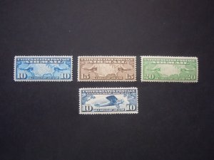 #C7 C8 C9 C10 Airmail Planes MNH OG VF CV $19.00 #4b Includes New Mounts