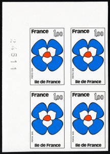 France Stamps # 1588 MNH XF Imperforate Block Of 4